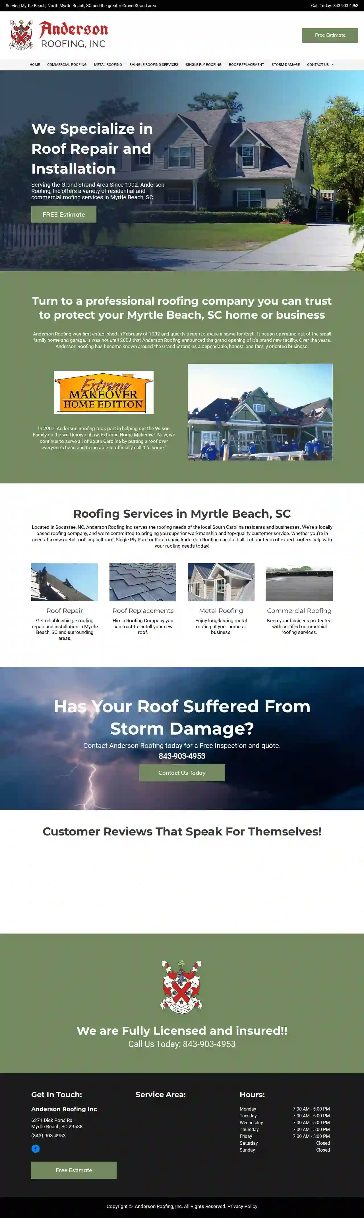 Anderson Roofing Inc