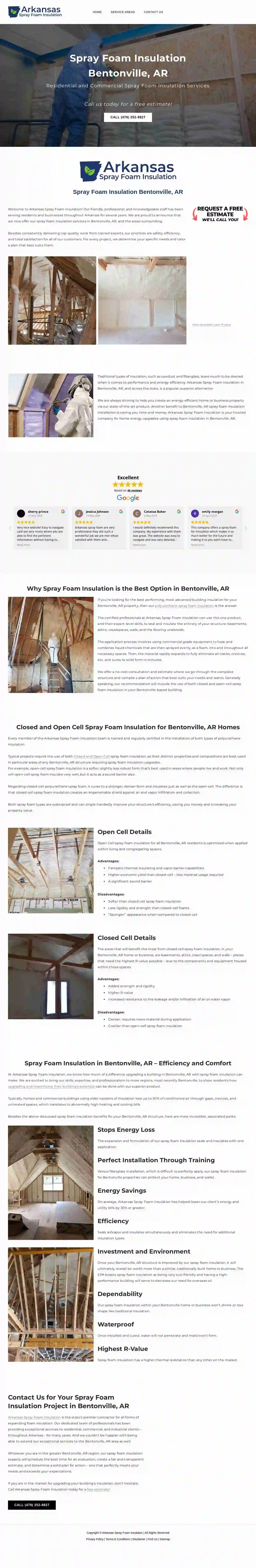 AR Spray Foam Insulation - Bentonville