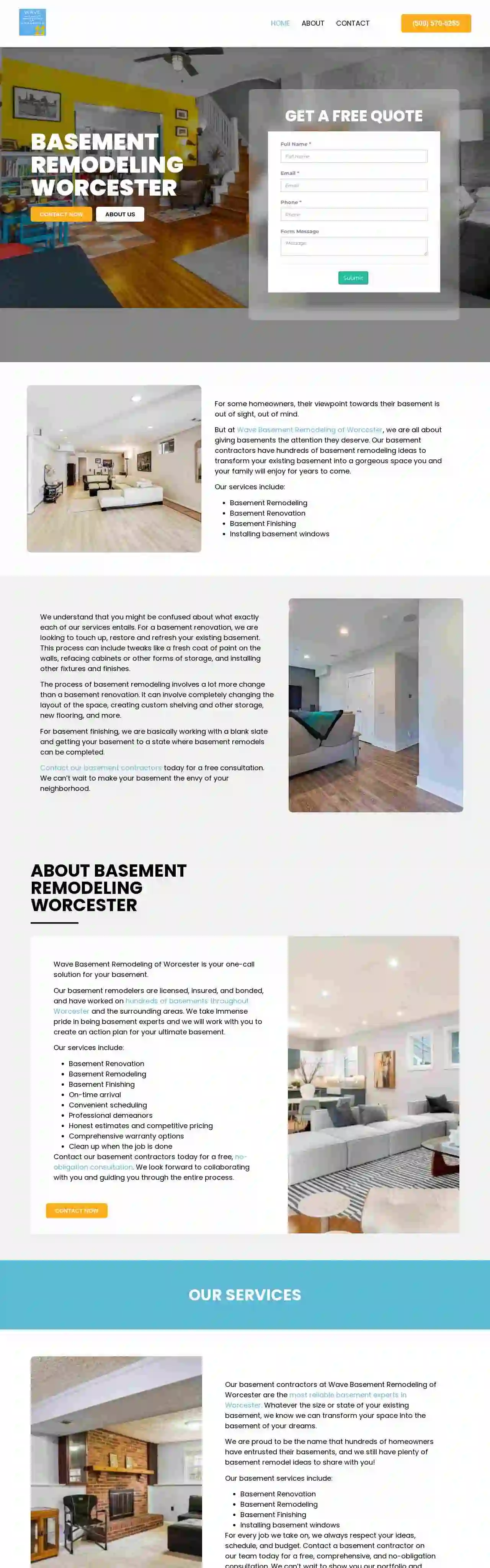 Wave Basement Remodeling of Worcester