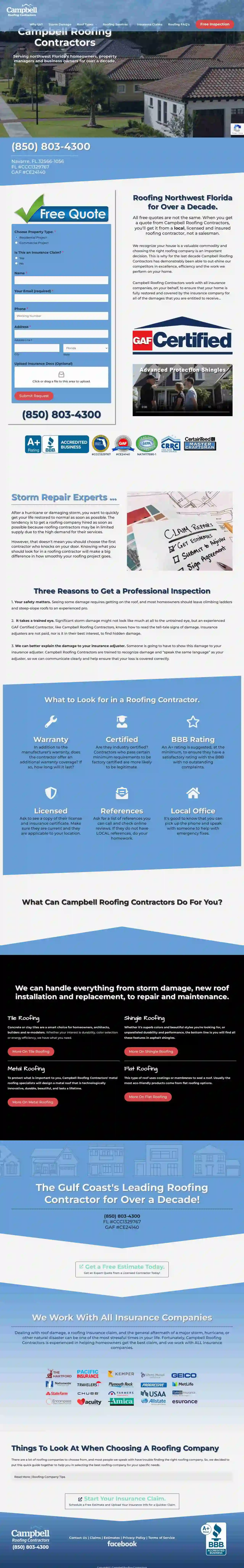 Campbell Roofing Contractors