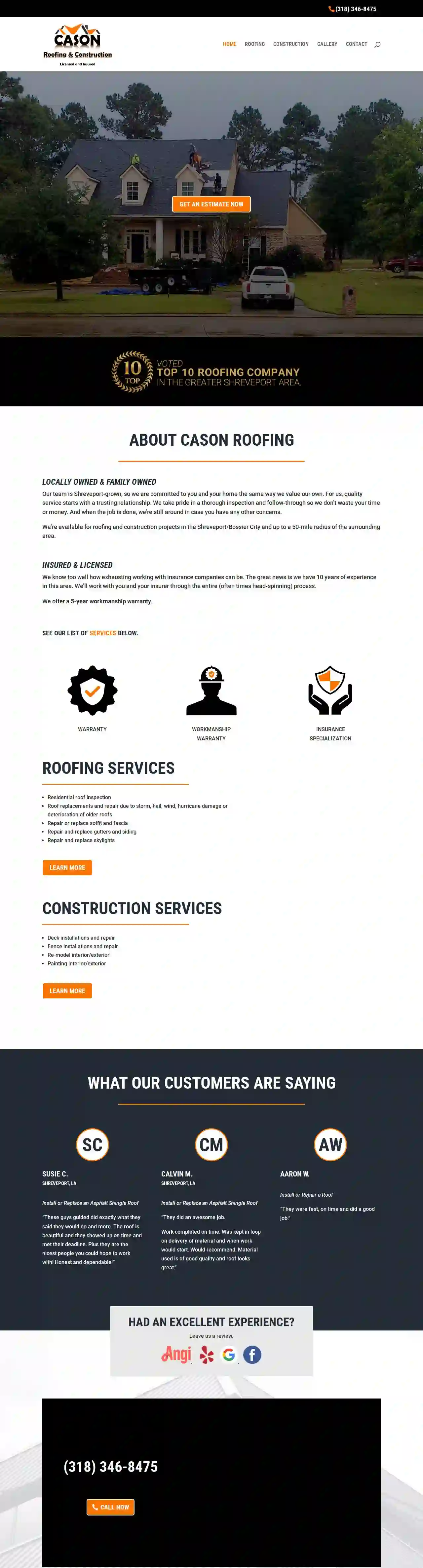 Cason Roofing and Construction