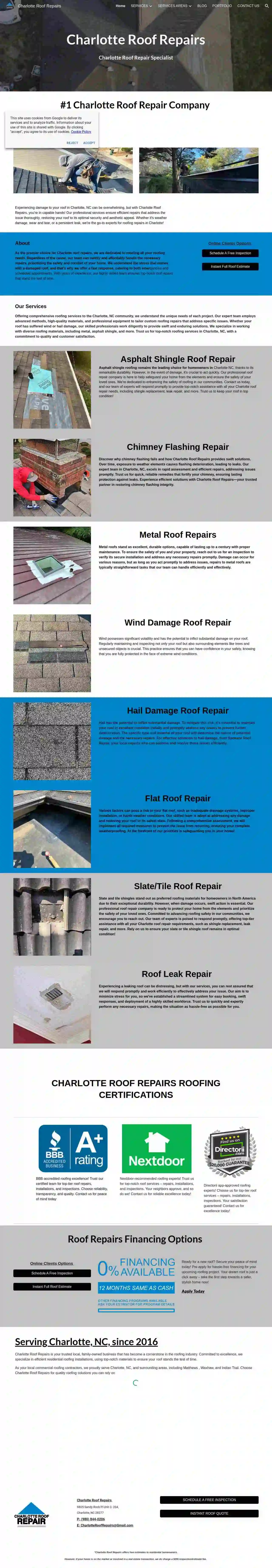 Charlotte Roof Repairs