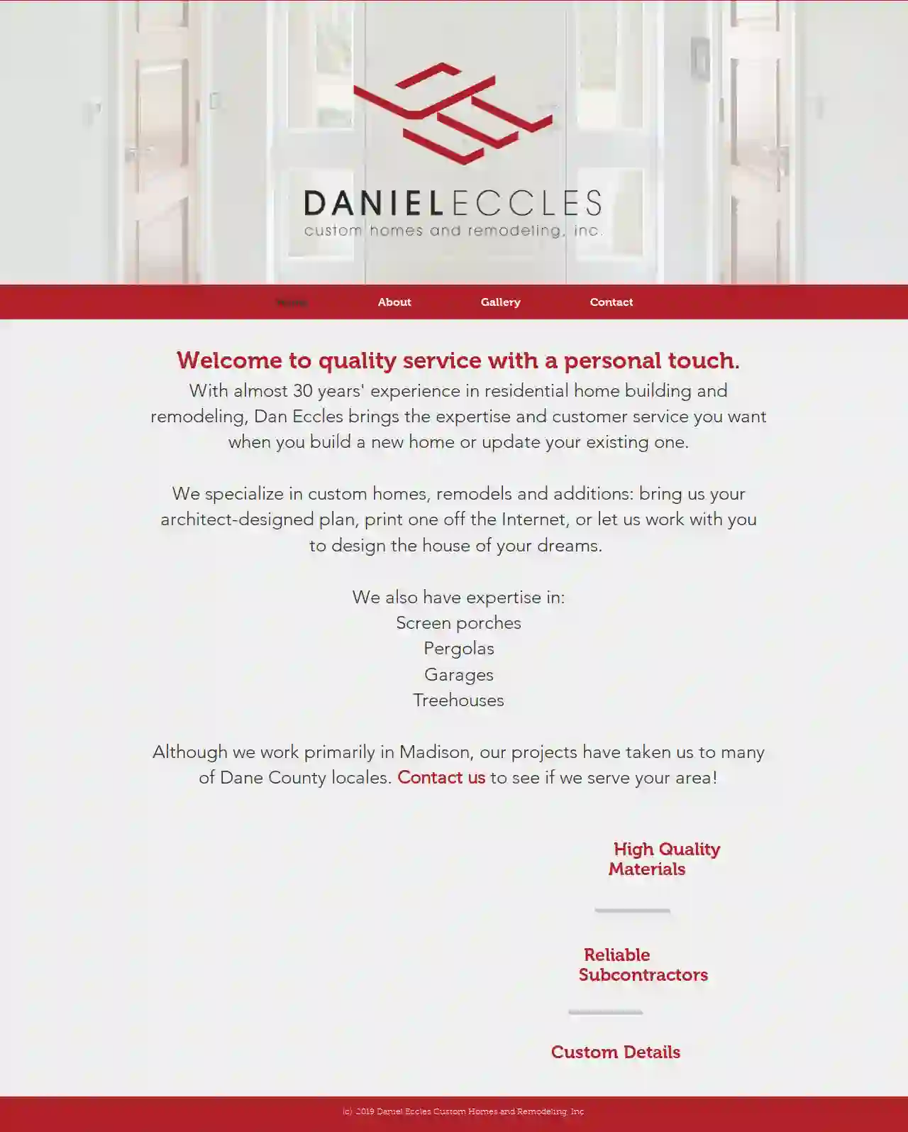 Daniel Eccles Custom Homes and Remodeling, Inc