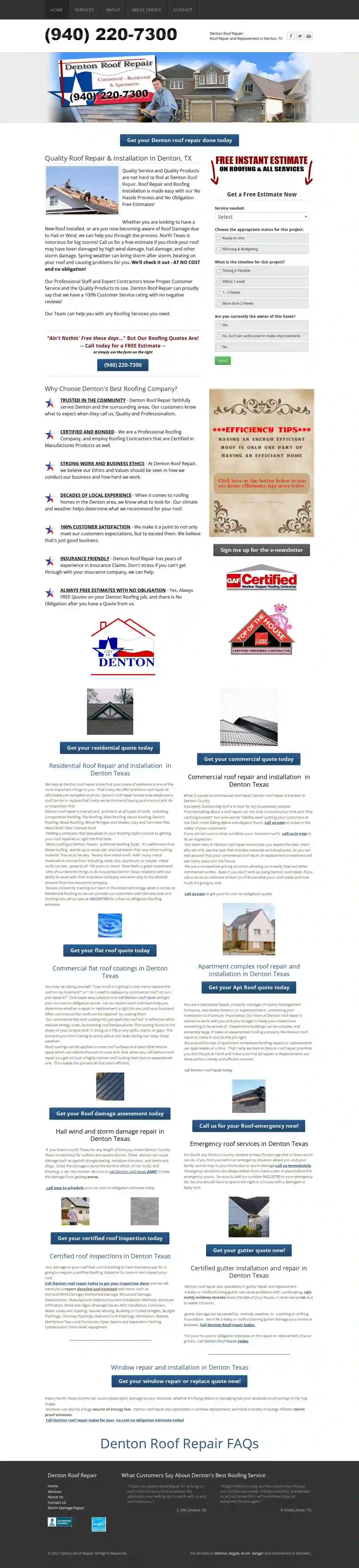 Denton Roof Repair