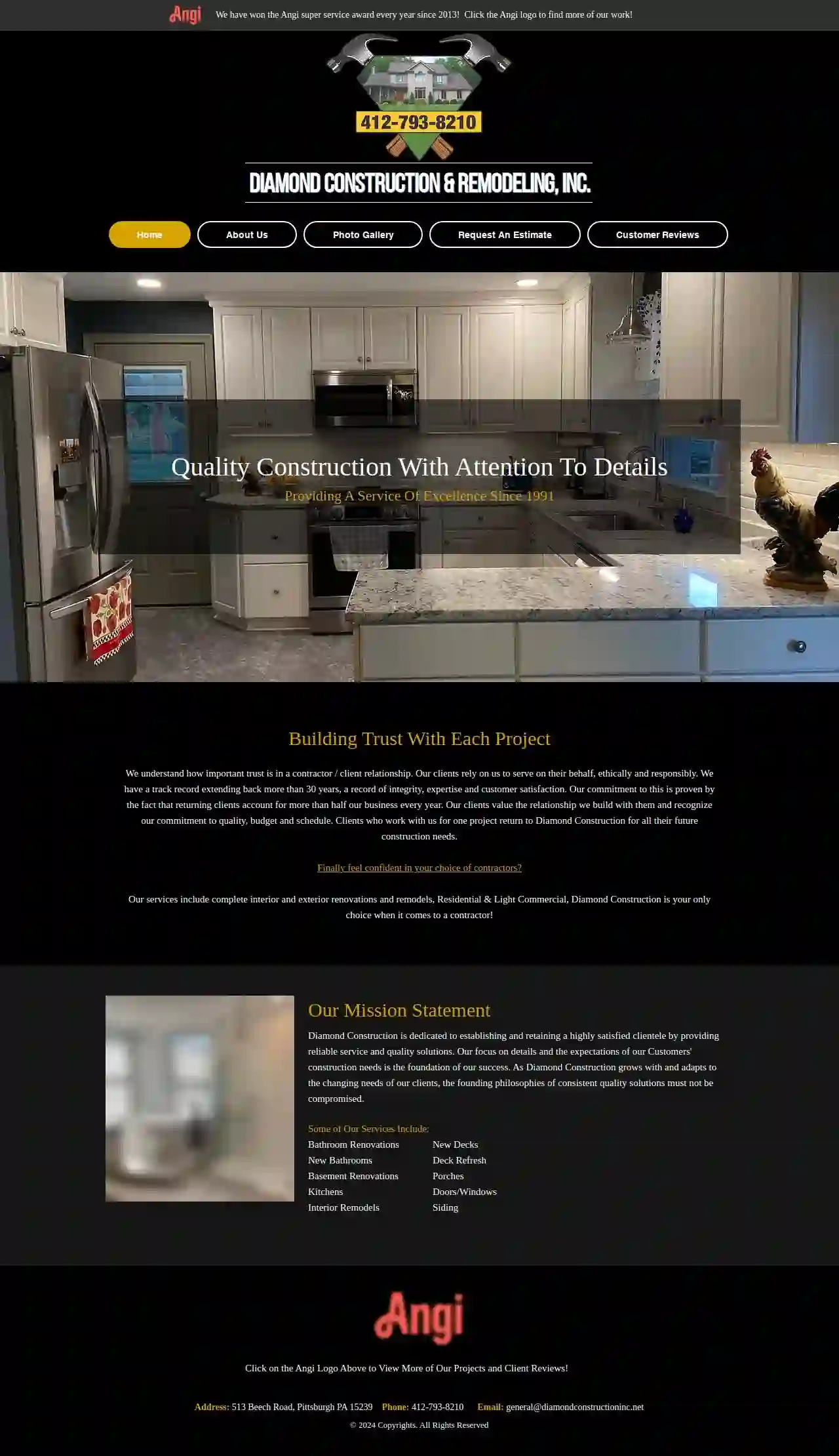 Diamond Construction & Remodeling