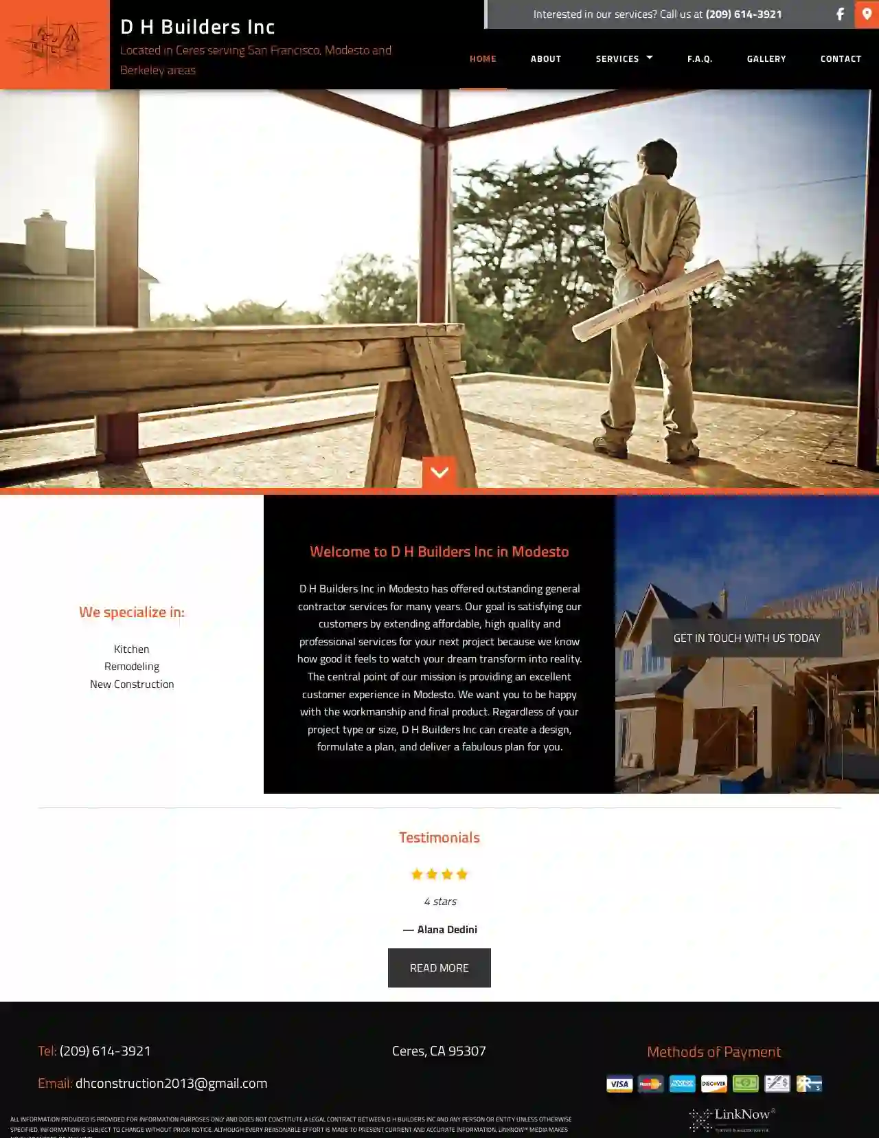 D H Builders Inc