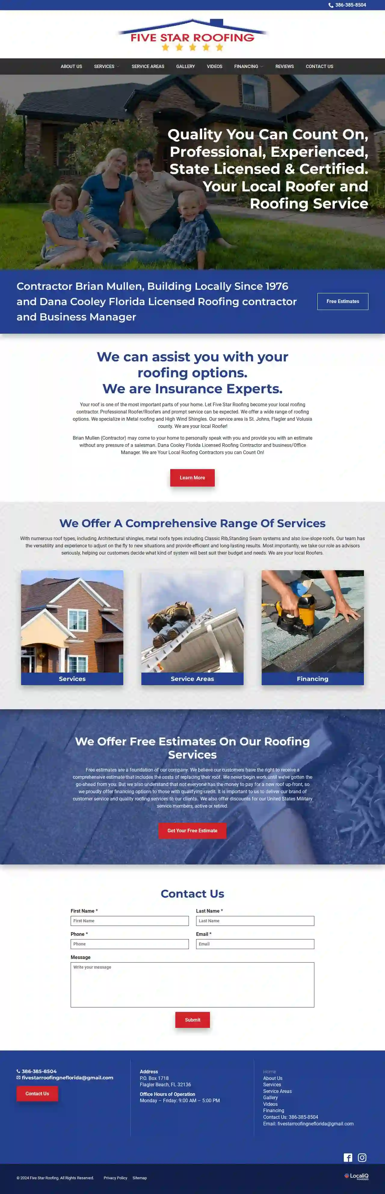 Five Star Roofing of Northeast Florida Inc.