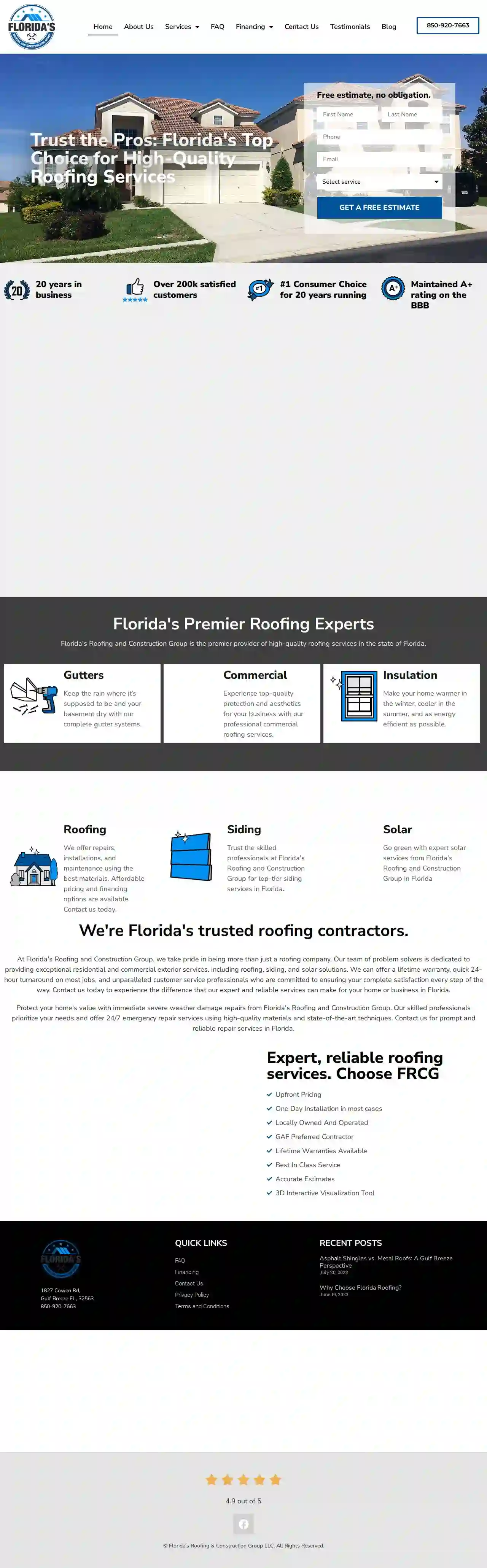 Floridas Roofing and Construction Group