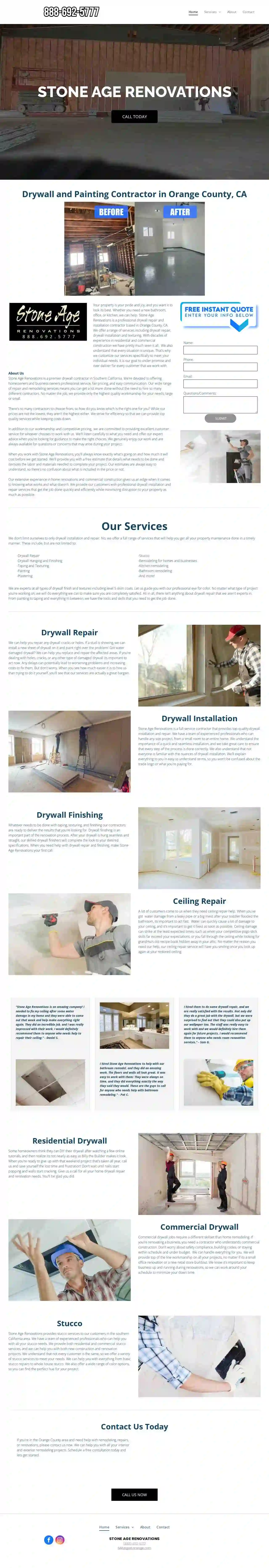 Stone Age Renovations Drywall Installation & Repair