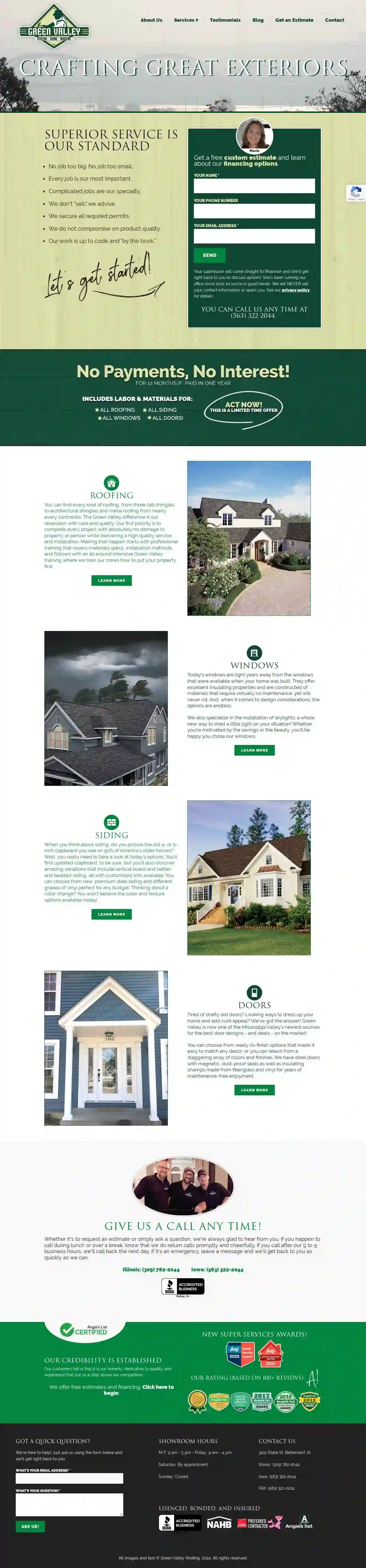 Green Valley Roofing Siding Windows