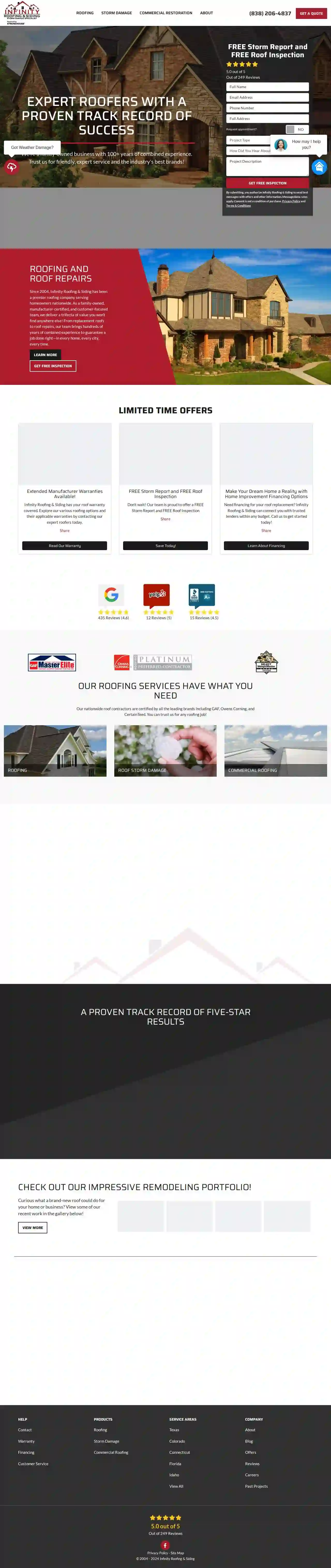 Infinity Roofing & Siding, Inc.