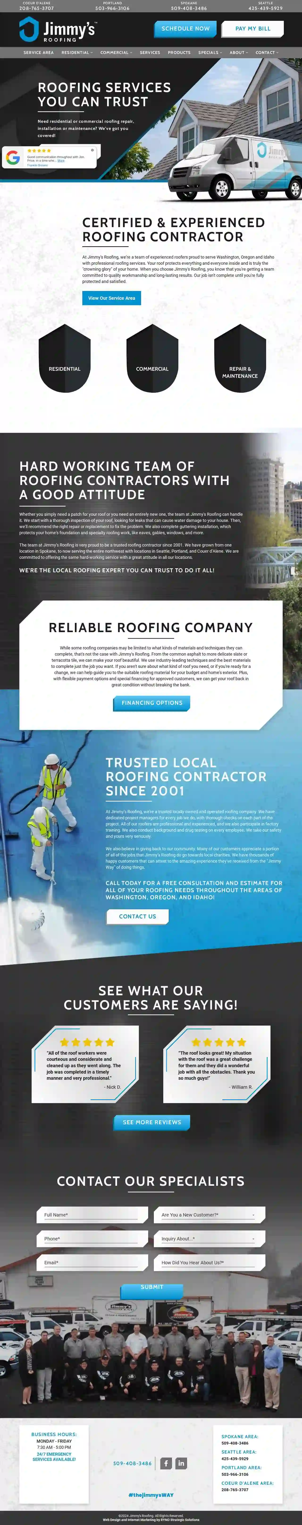 Jimmy's Roofing