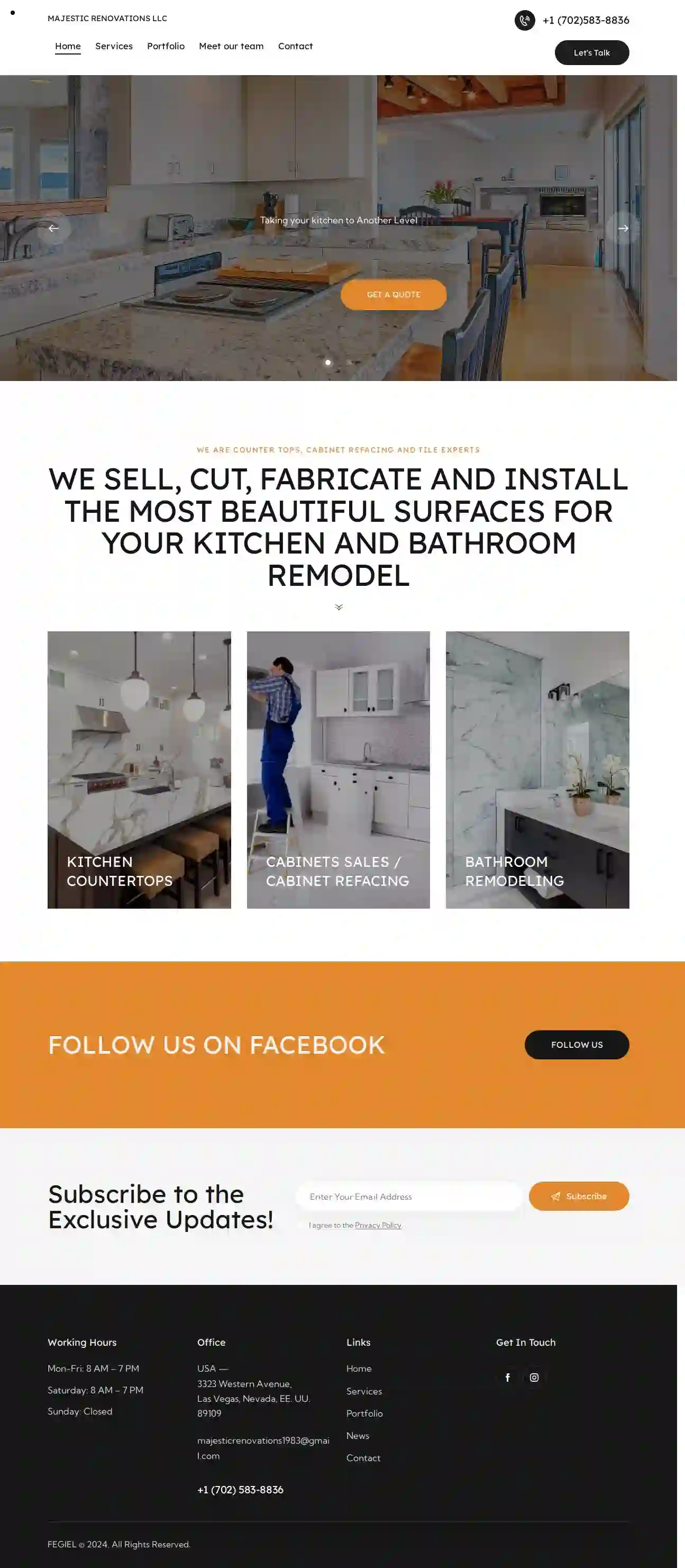 Majestic renovations Kitchen and baths remodeling