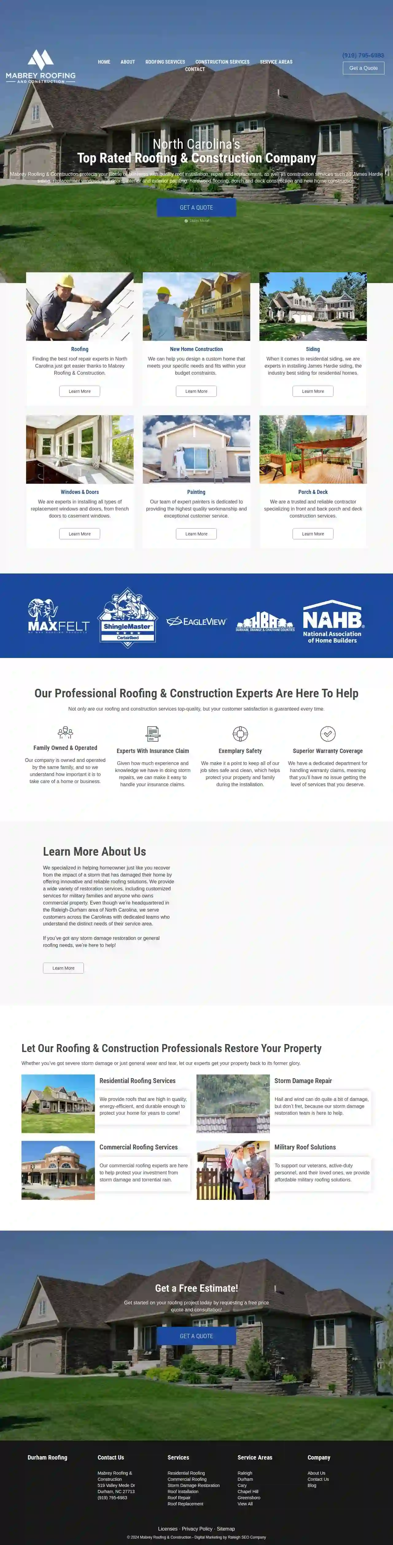 Mabrey Roofing and Construction