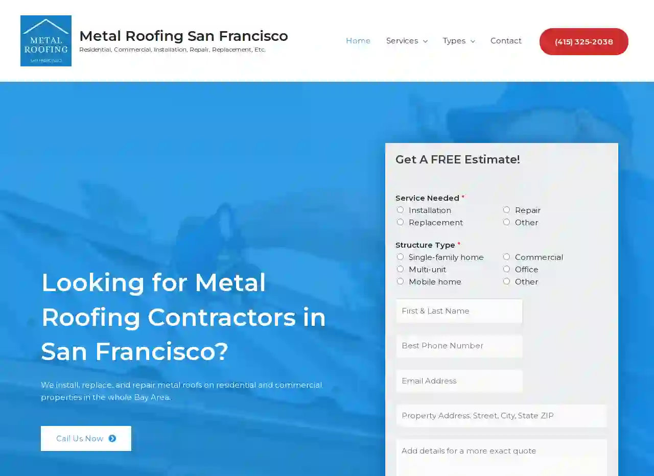 Metal Roofing San Francisco