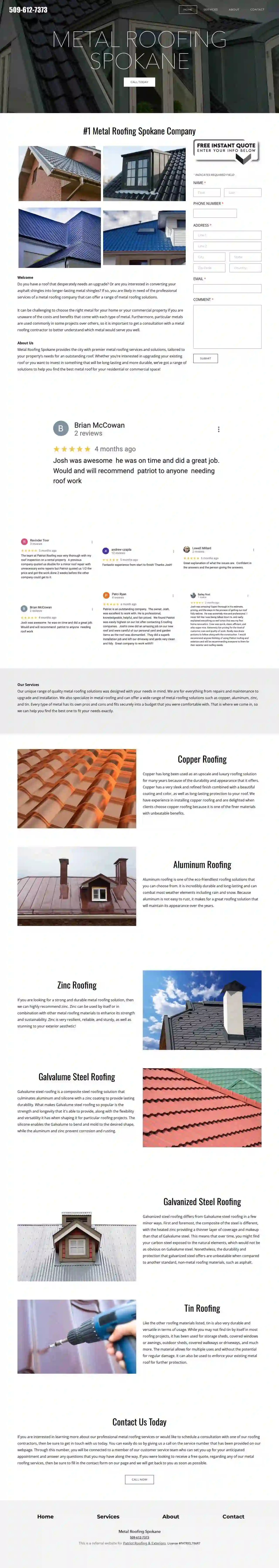 Metal Roofing Spokane