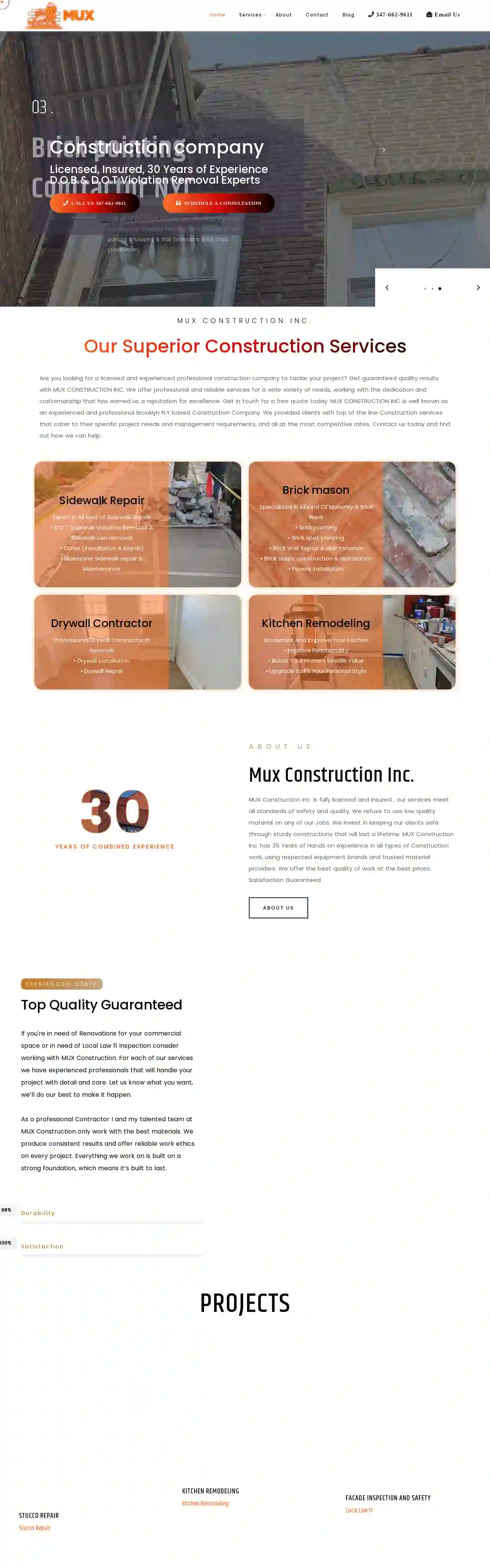 MUX Construction INC