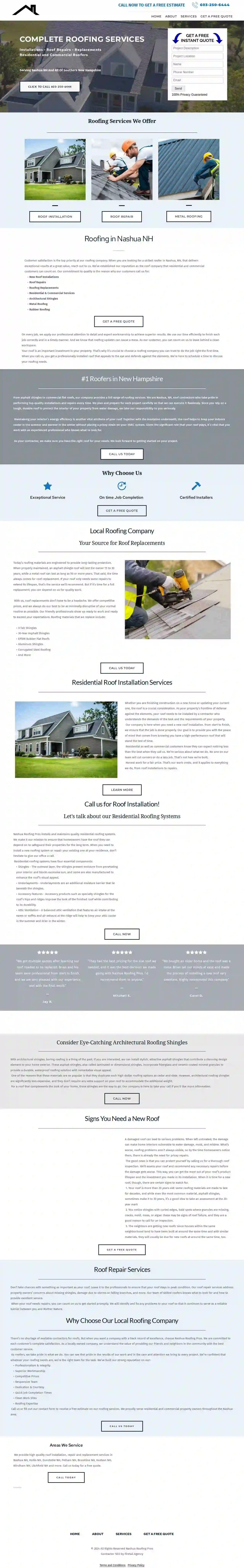 Roofing Pros Nashua NH