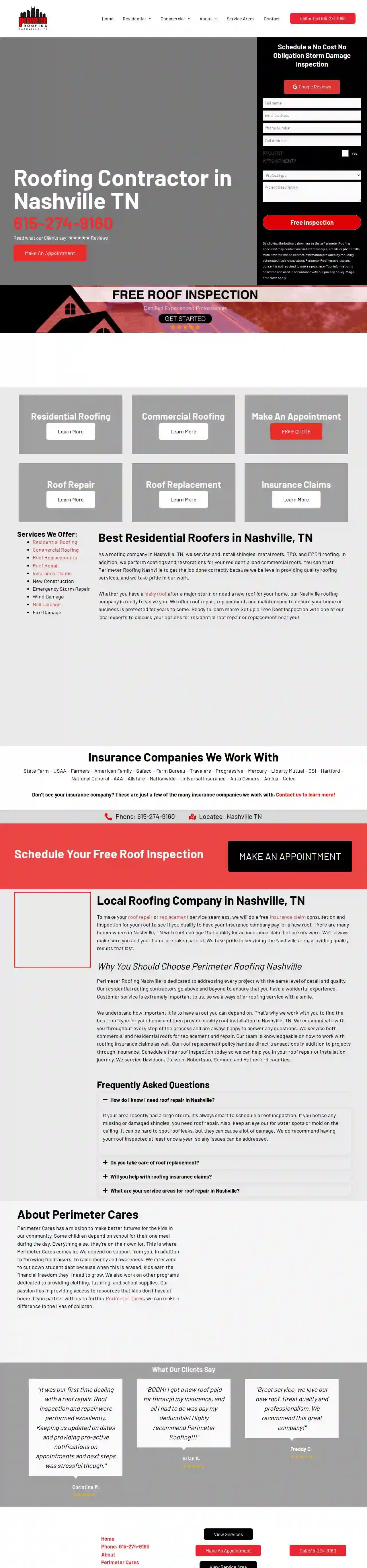 Perimeter Roofing Nashville