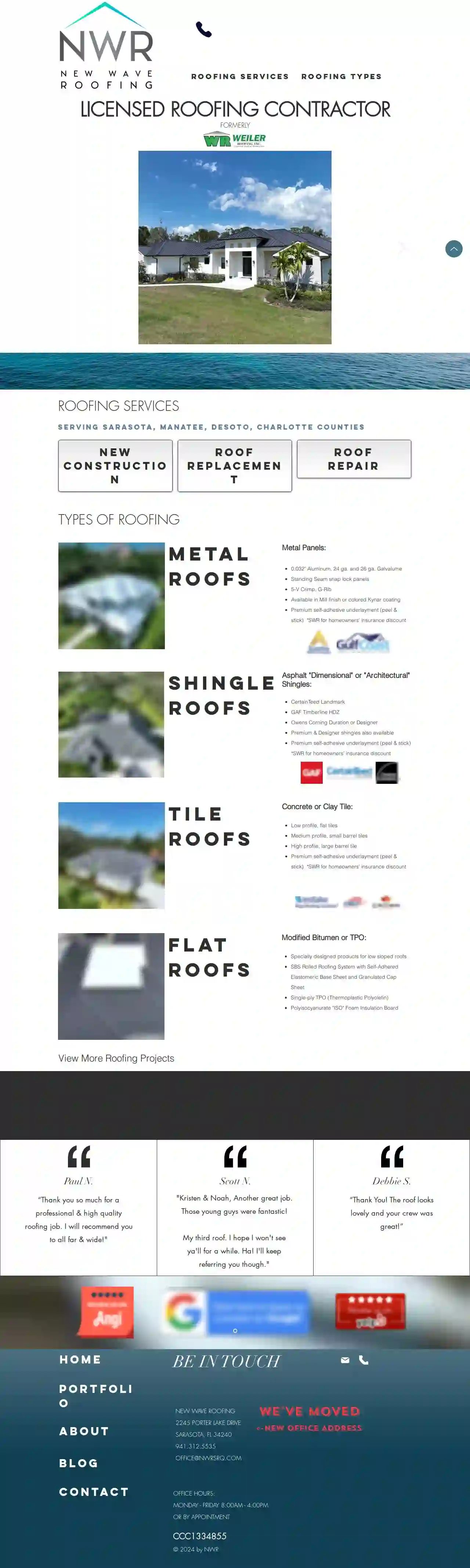 New Wave Roofing (formerly Weiler Roofing)