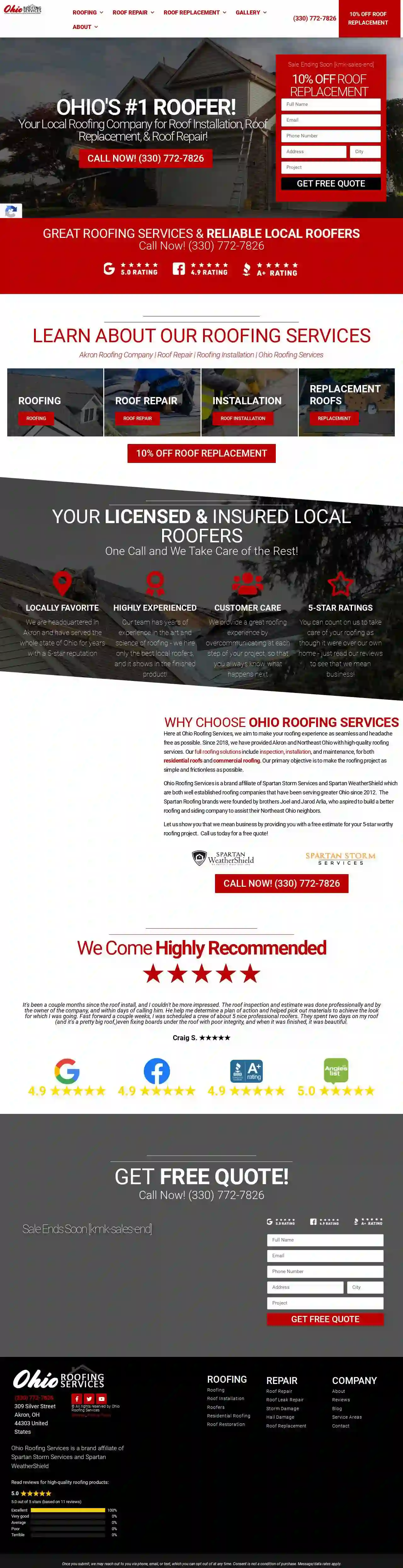 Ohio Roofing Services