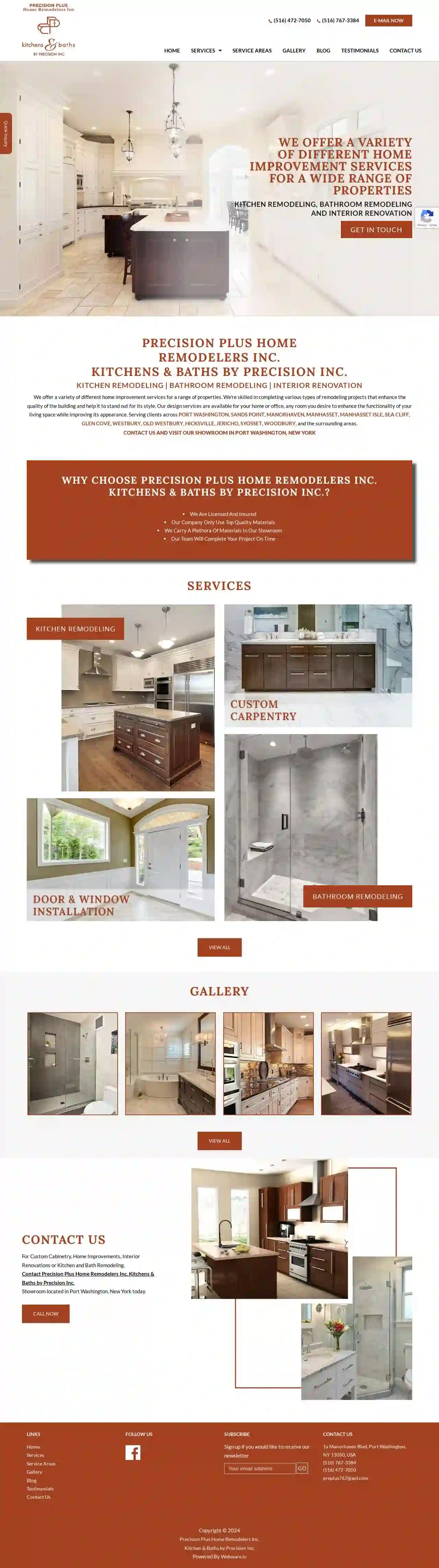 Precision Plus Home Remodelers Inc. Kitchens & Baths by Precision Inc.