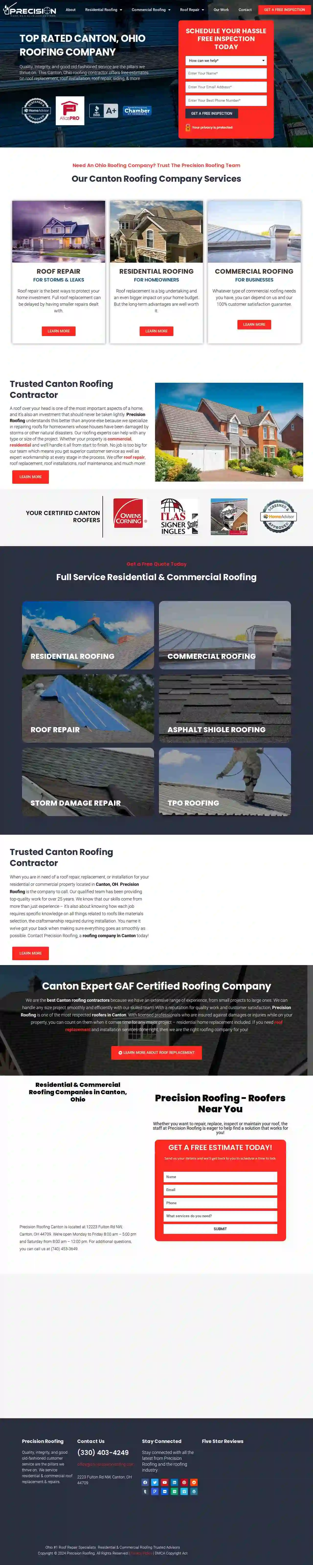 Precision Roofing Canton