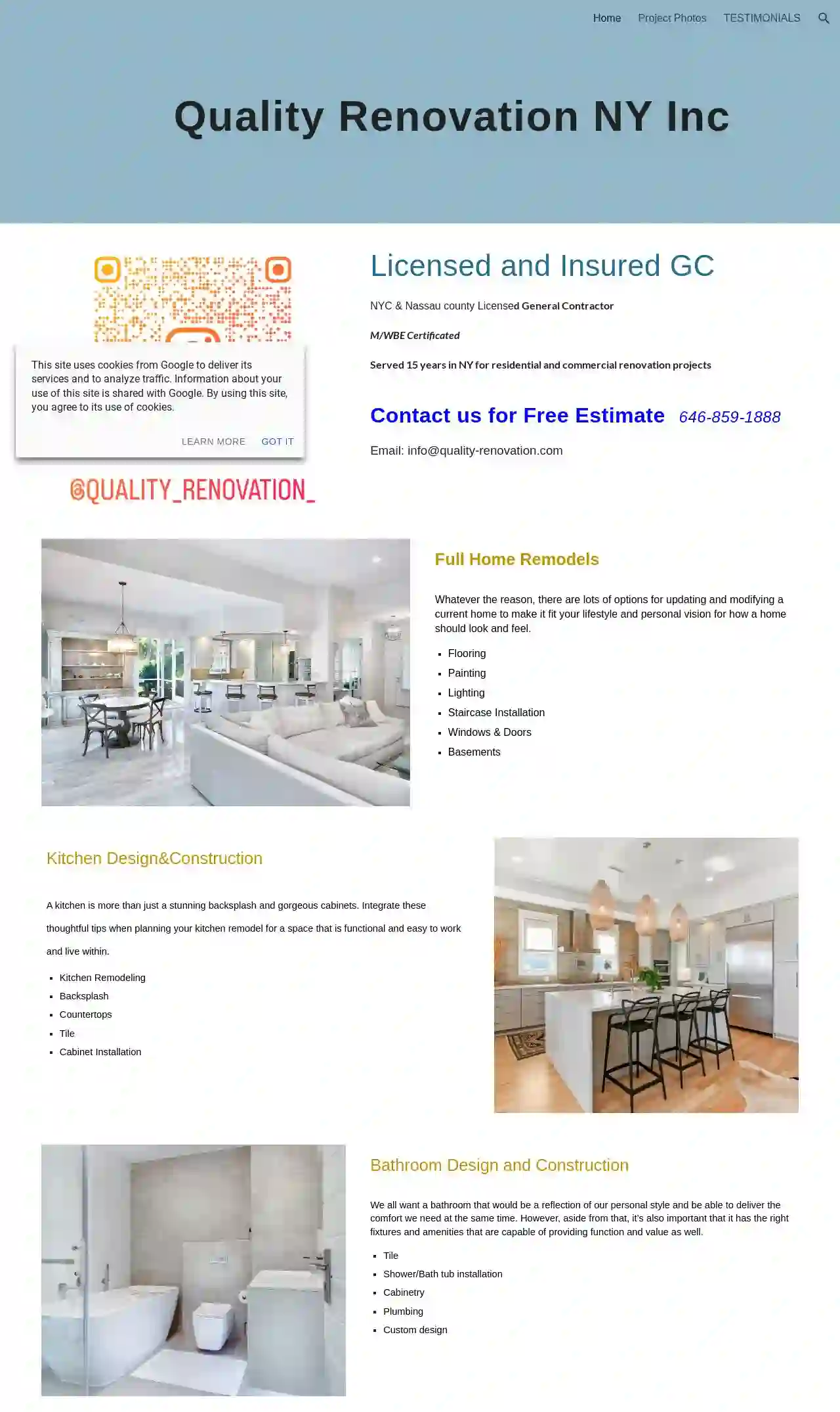 Quality Renovation NY Inc