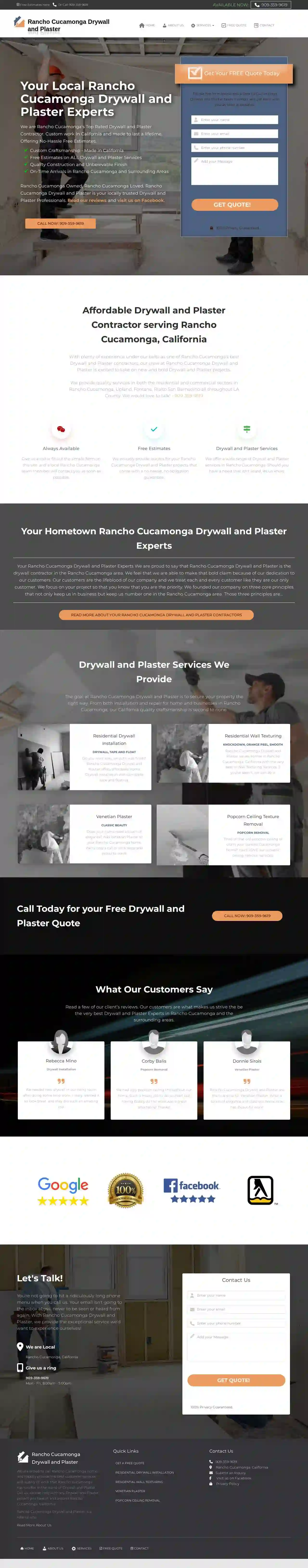 Rancho Cucamonga Drywall and Plaster