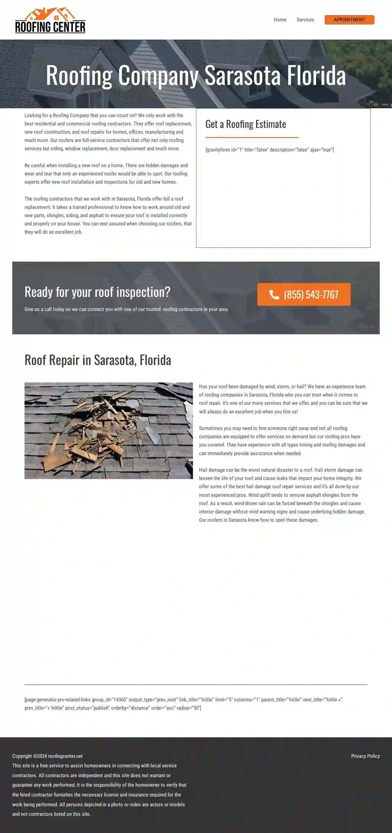 Roofing Center Sarasota