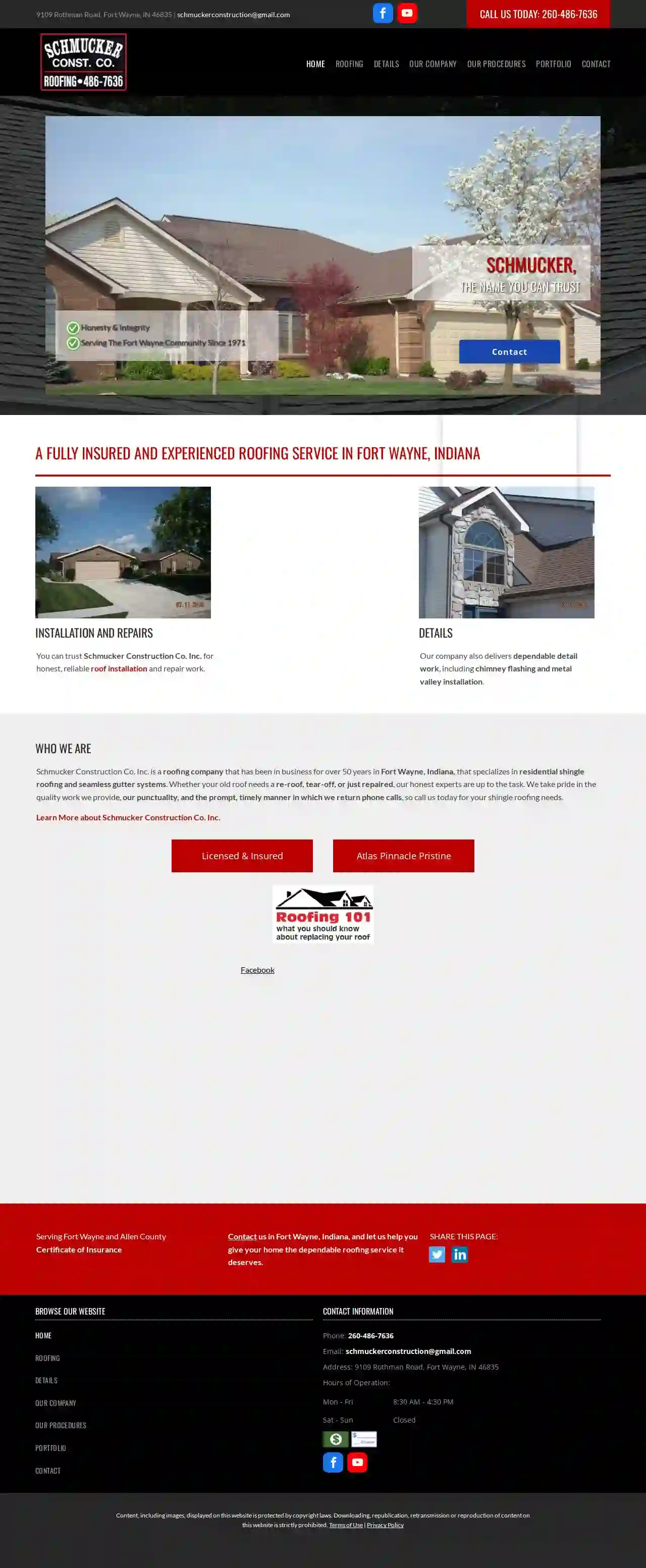 Schmucker Construction Company, INC