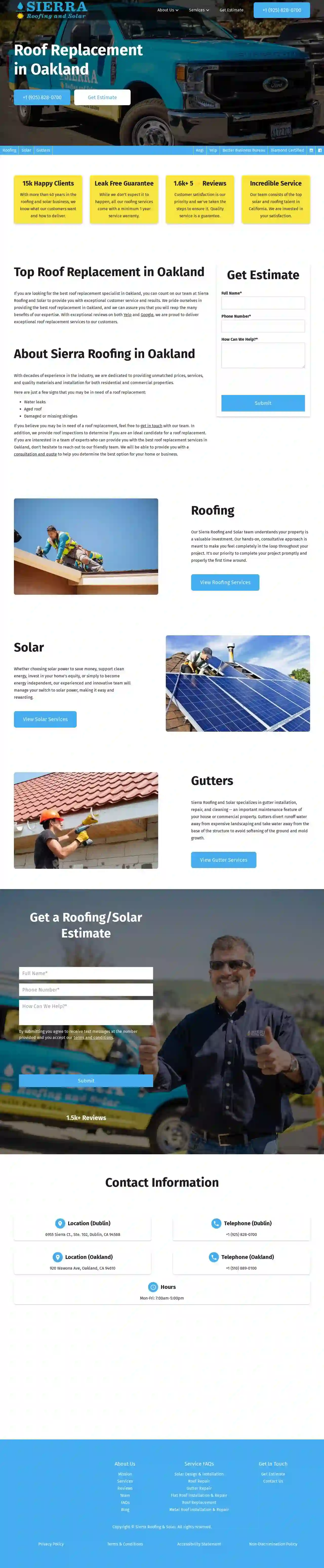 Sierra Roofing and Solar Oakland