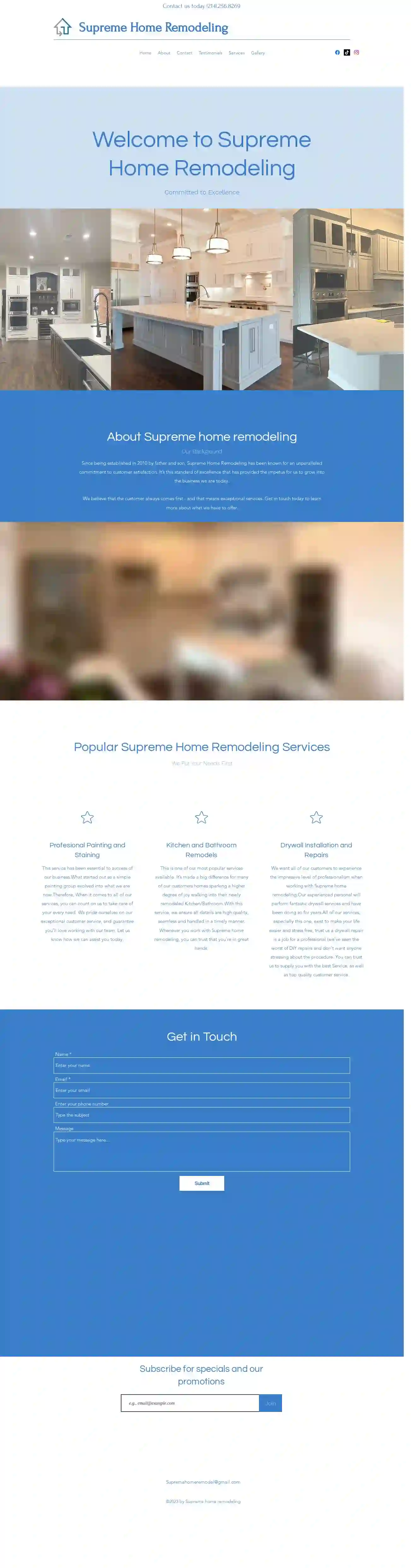 Supreme Home Remodeling