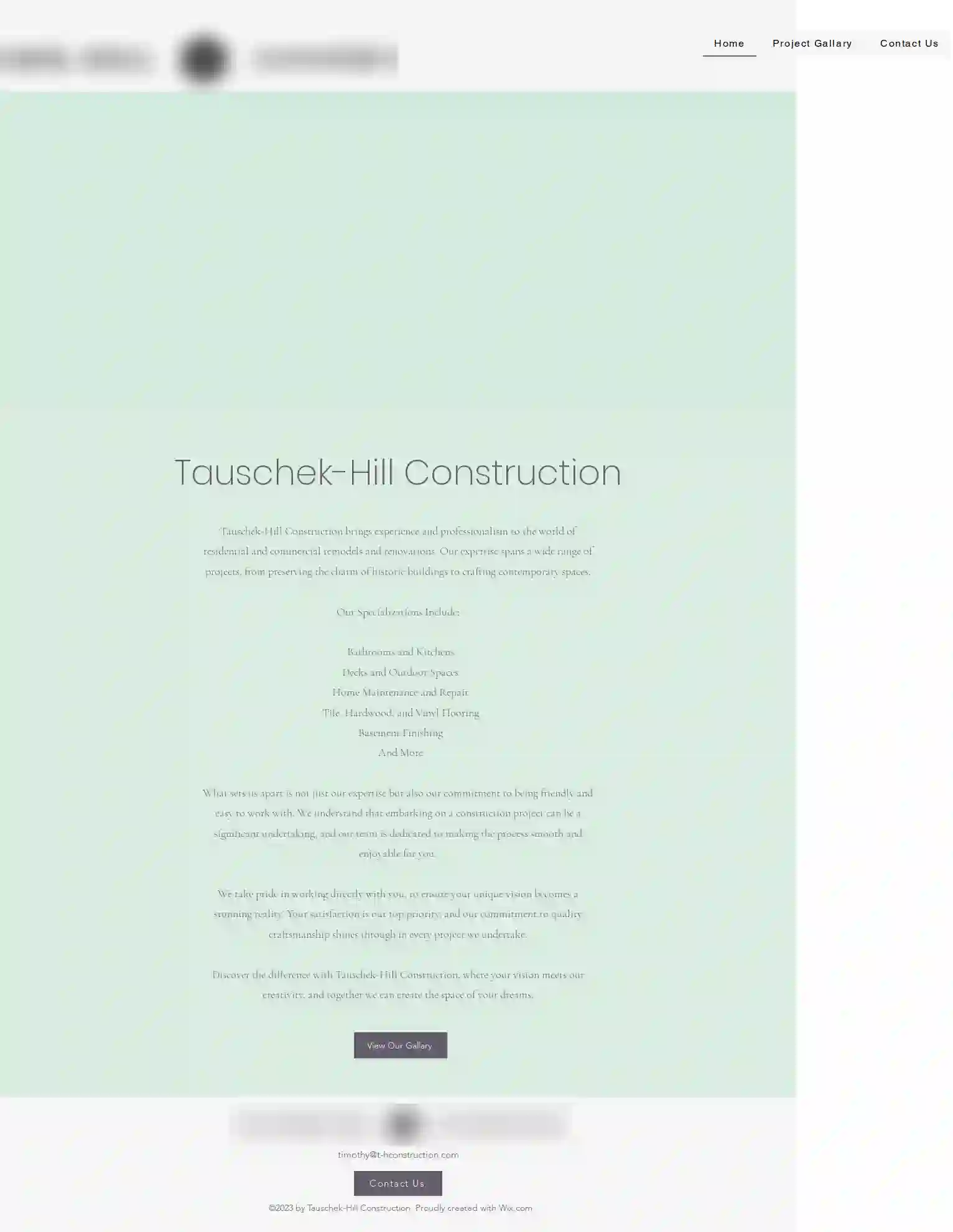 Tauschek-Hill Construction