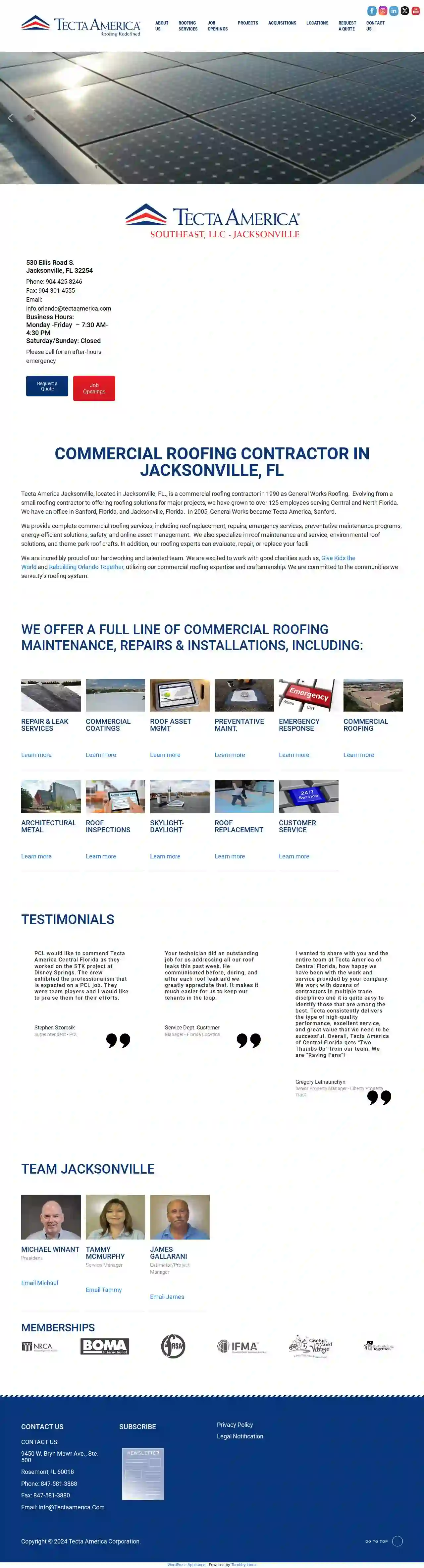 Tecta America Central Florida Commercial Roofing