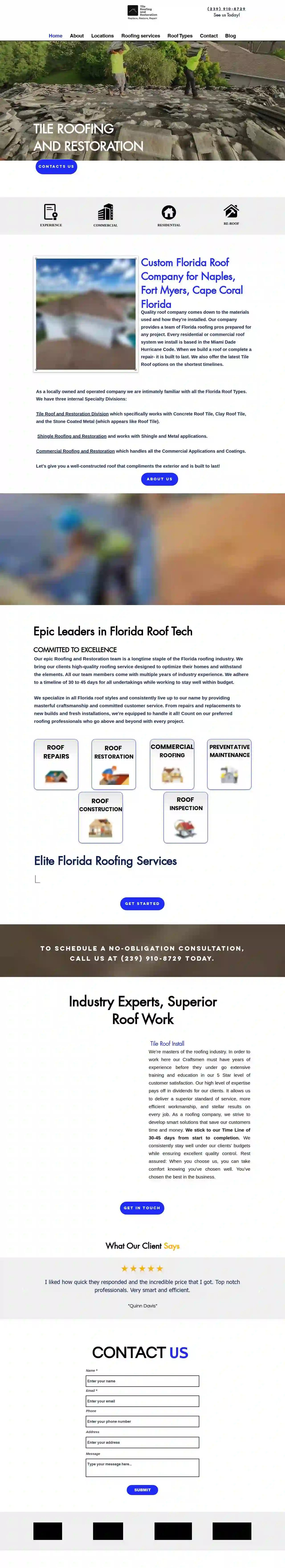 Tile Roofing and Restoration