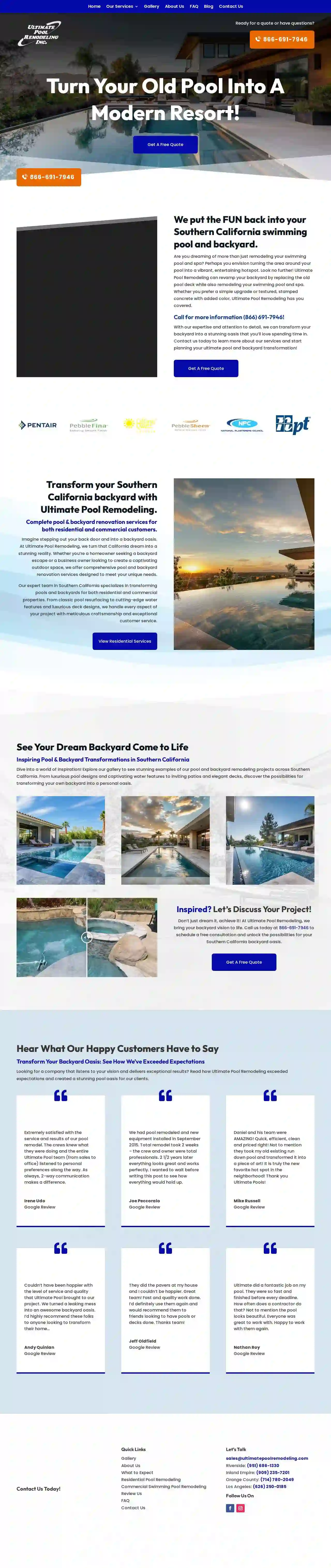 Ultimate Pool Remodeling and plaster