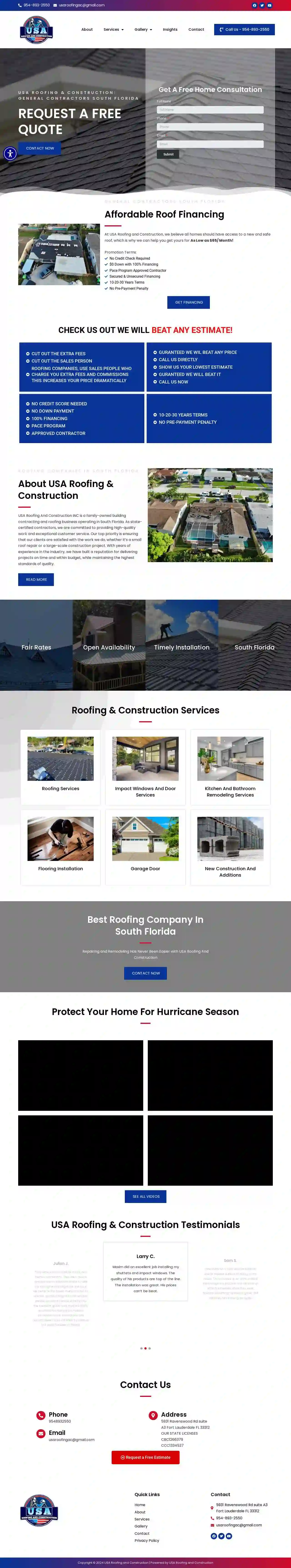 USA ROOFING AND CONSTRUCTION INC