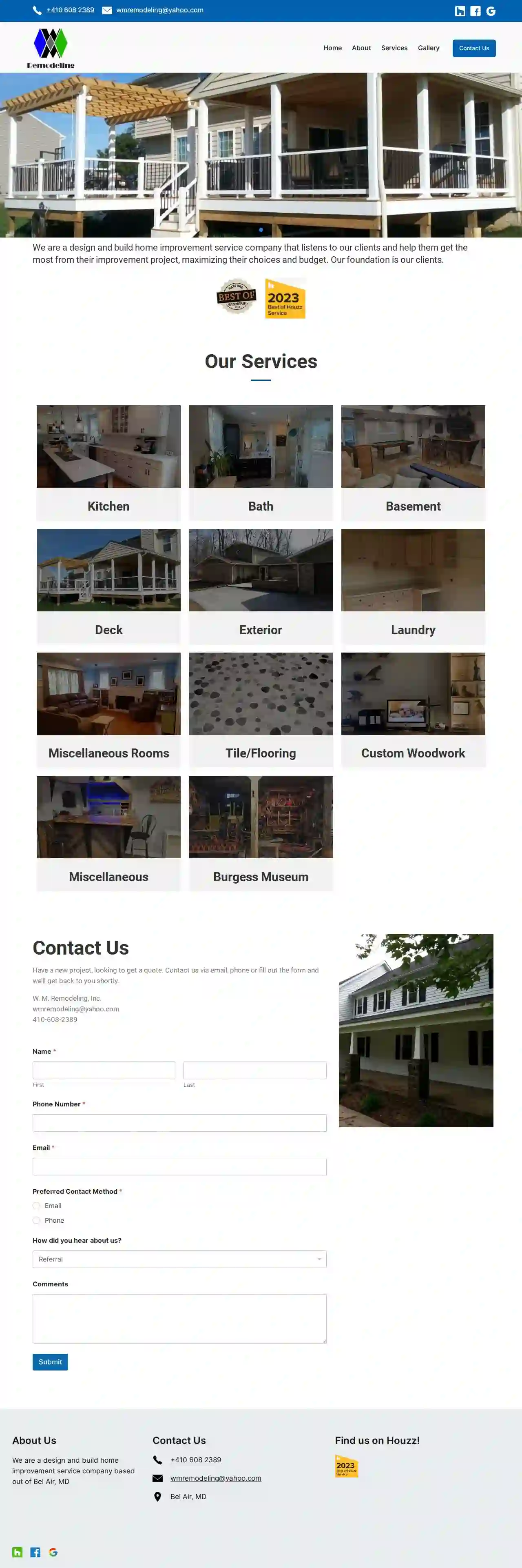 W. M. Remodeling, Inc.