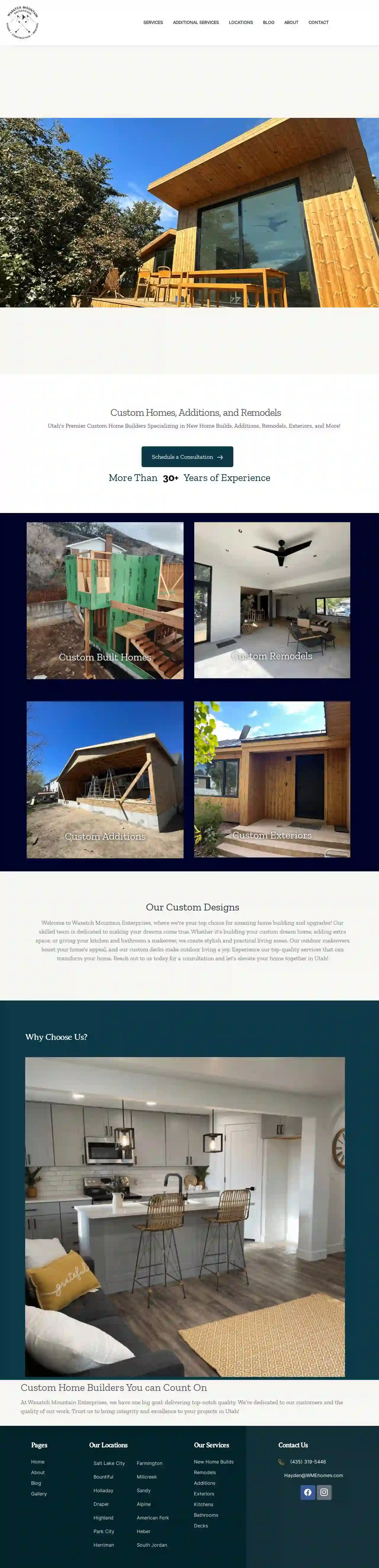 Wasatch Mountain Enterprises - Home Builder & Remodeling Contractor