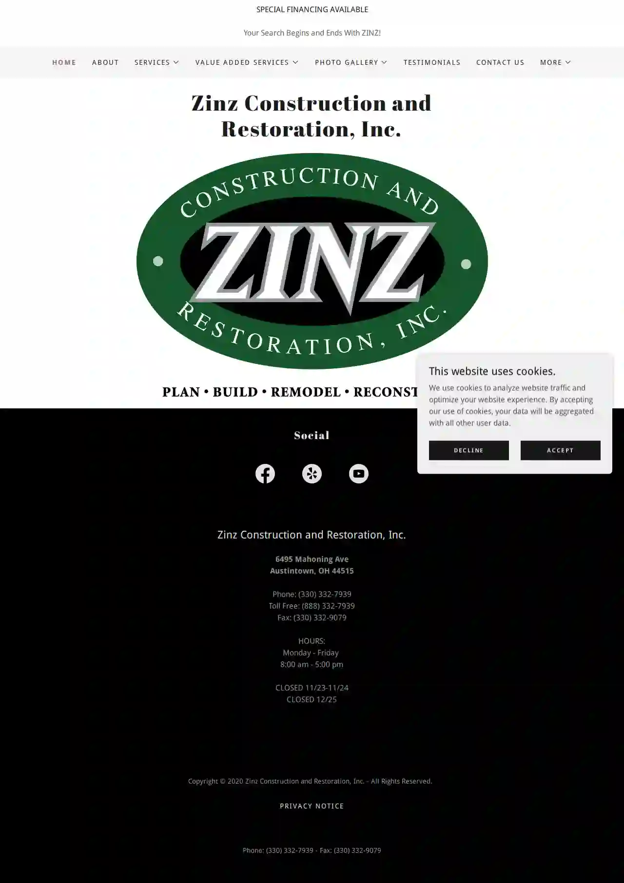 Zinz Construction and Restoration